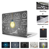 Laptop Case For Apple Macbook Air Pro Retina 11 12 13 15 Touch bar Light Bulb Printed Cover for mac book 12 inch Hard Case