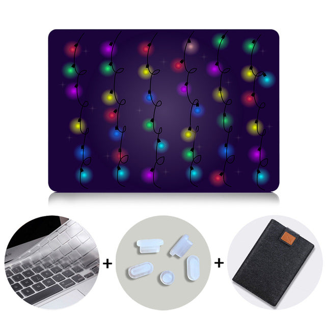 Laptop Case For Apple Macbook Air Pro Retina 11 12 13 15 Touch bar Light Bulb Printed Cover for mac book 12 inch Hard Case