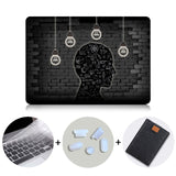 Laptop Case For Apple Macbook Air Pro Retina 11 12 13 15 Touch bar Light Bulb Printed Cover for mac book 12 inch Hard Case