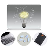 Laptop Case For Apple Macbook Air Pro Retina 11 12 13 15 Touch bar Light Bulb Printed Cover for mac book 12 inch Hard Case