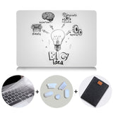 Laptop Case For Apple Macbook Air Pro Retina 11 12 13 15 Touch bar Light Bulb Printed Cover for mac book 12 inch Hard Case