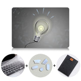 Laptop Case For Apple Macbook Air Pro Retina 11 12 13 15 Touch bar Light Bulb Printed Cover for mac book 12 inch Hard Case
