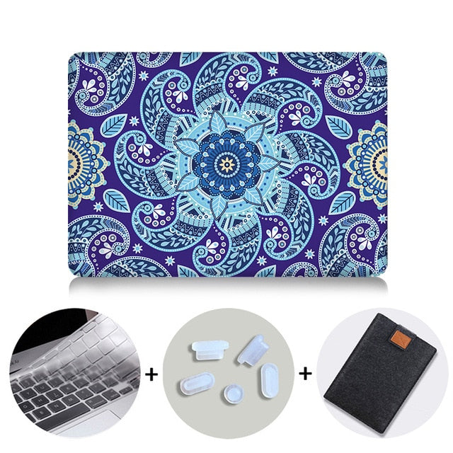 Laptop Bag Case For Macbook Air 11 13 Pro 13 15 With Touch Bar Paisley Print Cover for macbook 12 inch Retina Laptop Sleeve