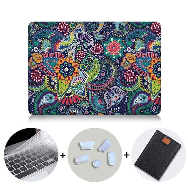 Laptop Bag Case For Macbook Air 11 13 Pro 13 15 With Touch Bar Paisley Print Cover for macbook 12 inch Retina Laptop Sleeve