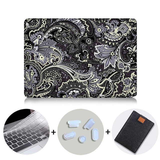 Laptop Bag Case For Macbook Air 11 13 Pro 13 15 With Touch Bar Paisley Print Cover for macbook 12 inch Retina Laptop Sleeve