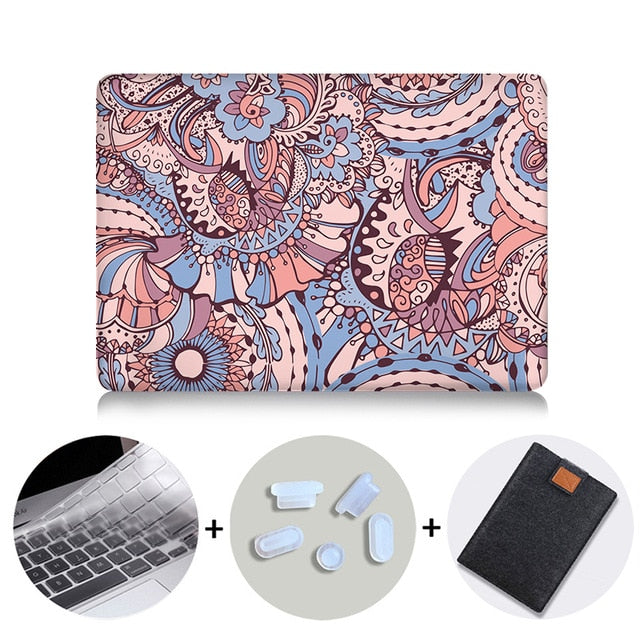 Laptop Bag Case For Macbook Air 11 13 Pro 13 15 With Touch Bar Paisley Print Cover for macbook 12 inch Retina Laptop Sleeve