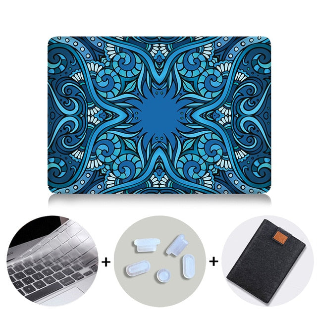 Laptop Bag Case For Macbook Air 11 13 Pro 13 15 With Touch Bar Paisley Print Cover for macbook 12 inch Retina Laptop Sleeve