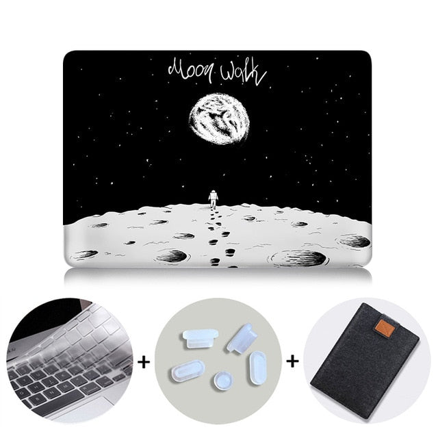 Astronaut Case For Macbook Air Pro Retina 11 12 13 15 16 inch With Touch Bar Laptop Sleeve 2019 Hard Cover + Keyboard Cover