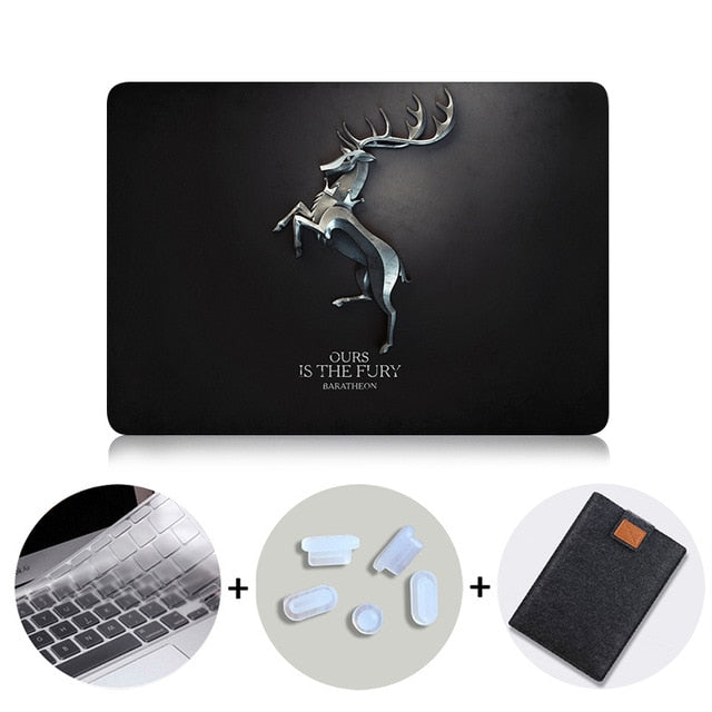 Case For Macbook Air Pro Retina 11 12 13 15 inch With Touch Bar Black Laptop Bag Sleeve for mac book 13.3 A1989 A932 Funda