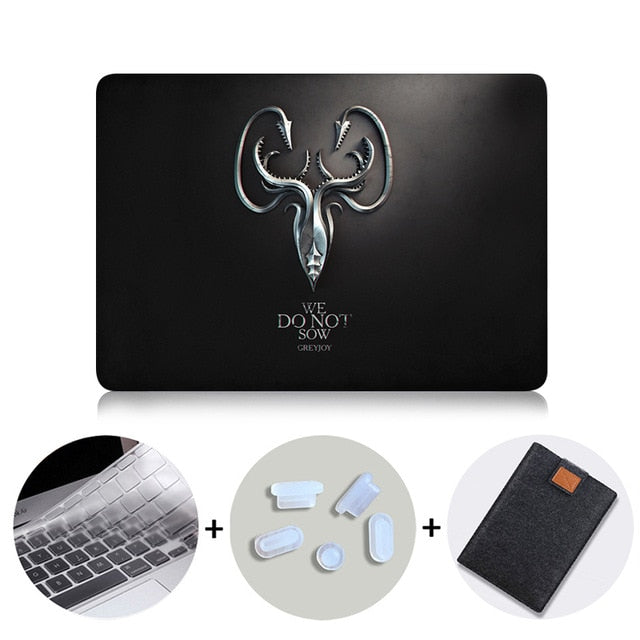 Case For Macbook Air Pro Retina 11 12 13 15 inch With Touch Bar Black Laptop Bag Sleeve for mac book 13.3 A1989 A932 Funda