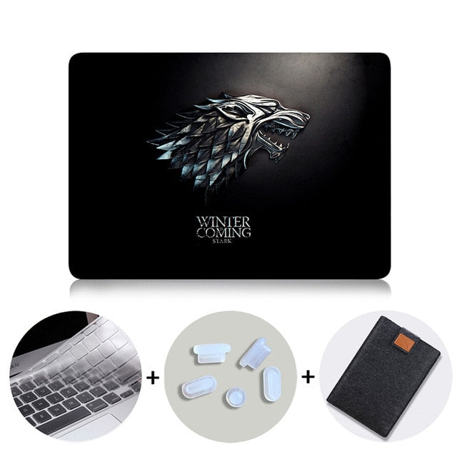 Case For Macbook Air Pro Retina 11 12 13 15 inch With Touch Bar Black Laptop Bag Sleeve for mac book 13.3 A1989 A932 Funda