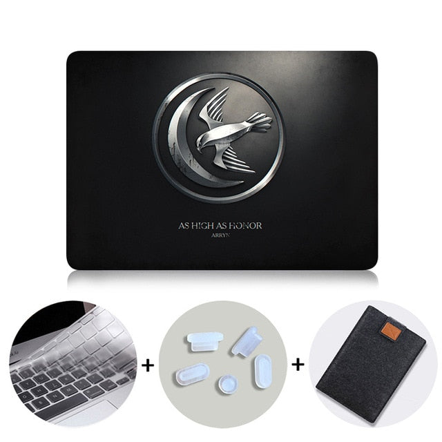 Case For Macbook Air Pro Retina 11 12 13 15 inch With Touch Bar Black Laptop Bag Sleeve for mac book 13.3 A1989 A932 Funda