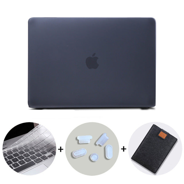 Case For Macbook Air Pro Retina 11 12 13 15 inch With Touch Bar Black Laptop Bag Sleeve for mac book 13.3 A1989 A932 Funda