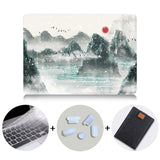 Ink Painting Hard Case For Macbook Air 11 13.3 Pro 13 15 Retina Laptop Sleeve for Apple mac book Cover 12 inch Laptop Bag