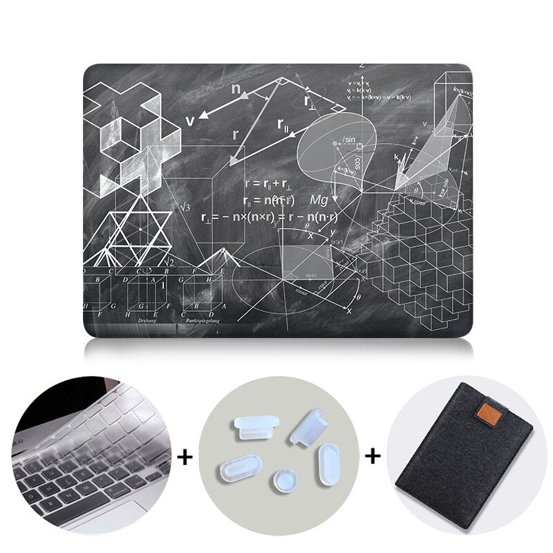 Laptop Case For Macbook Air 13 inch Shell Sleeve for apple mac book air pro retina 11 12 13 15 with touch bar Hard Cover