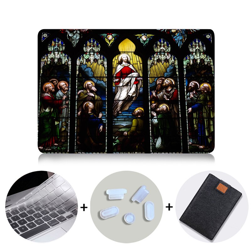 Laptop Case For mac book Air Pro Retina 11 12 13 15 inch Funda Cover For Macbook Pro 13.3 15.4 Church Laptop Bag Sleeve