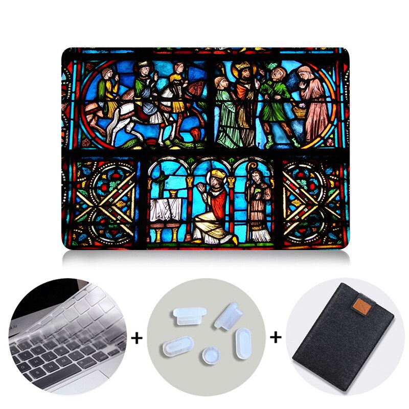 Laptop Case For mac book Air Pro Retina 11 12 13 15 inch Funda Cover For Macbook Pro 13.3 15.4 Church Laptop Bag Sleeve