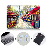Eiffel Tower Case For Macbook Air Pro Retina 11 12 13 15 Hand Painted Cover For Mac book 13.3 inch Touch Bar Laptop Sleeve