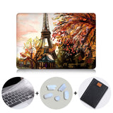 Eiffel Tower Case For Macbook Air Pro Retina 11 12 13 15 Hand Painted Cover For Mac book 13.3 inch Touch Bar Laptop Sleeve