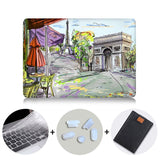 Eiffel Tower Case For Macbook Air Pro Retina 11 12 13 15 Hand Painted Cover For Mac book 13.3 inch Touch Bar Laptop Sleeve