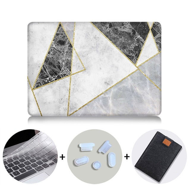 Case For Macbook Pro 13 15 Geometric Print Hard Cover For Macbook  Air Pro Retina 11 12 13 15 inch Touch Bar Laptop Case