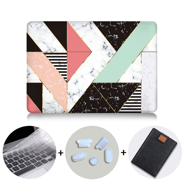 Case For Macbook Pro 13 15 Geometric Print Hard Cover For Macbook  Air Pro Retina 11 12 13 15 inch Touch Bar Laptop Case