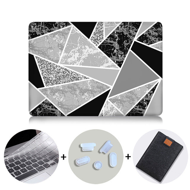 Case For Macbook Pro 13 15 Geometric Print Hard Cover For Macbook  Air Pro Retina 11 12 13 15 inch Touch Bar Laptop Case