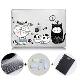 Cute Cartoon Case For Macbook Air Pro Retina 11 12 13 15 Touch Bar Crystal Hard Cover for macbook air 13 inch Laptop Sleeve