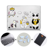 Cute Cartoon Case For Macbook Air Pro Retina 11 12 13 15 Touch Bar Crystal Hard Cover for macbook air 13 inch Laptop Sleeve