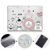 Cute Cartoon Case For Macbook Air Pro Retina 11 12 13 15 Touch Bar Crystal Hard Cover for macbook air 13 inch Laptop Sleeve
