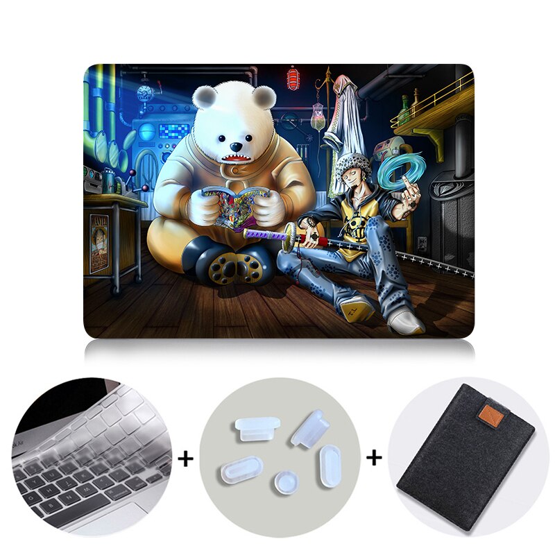 Laptop Case For Macbook Air Pro Retina 11 12 13 15 16 inch With Touch Bar Cartoon Cover Laptop Bag Sleeve A1706 A1466 A1532