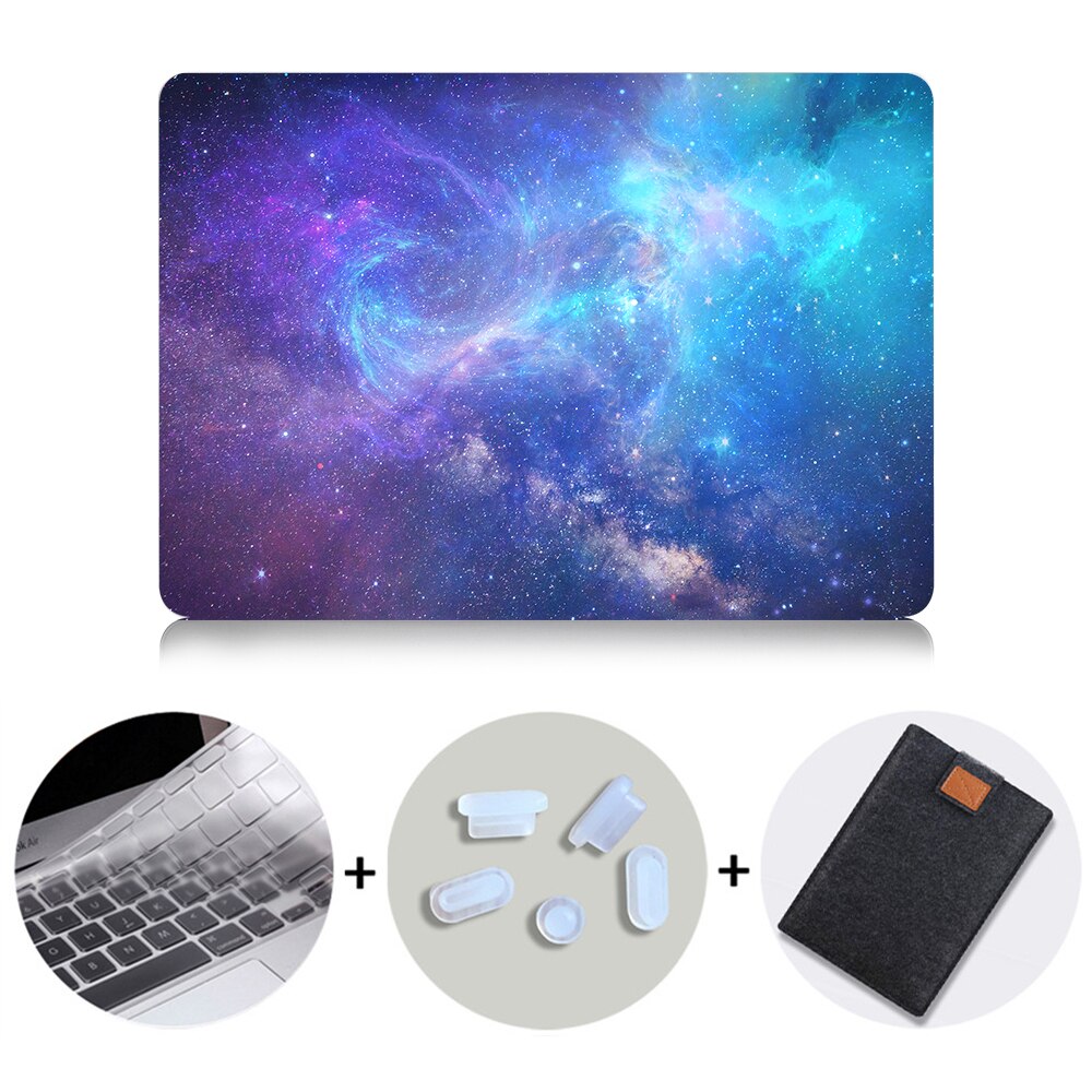 Laptop Case For Apple Macbook Air 11 13.3 Pro 13 15 Retina Starry Sky Hard Case for Mac book Cover 12 inch Shell Laptop Bag