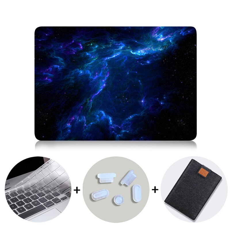 Laptop Case For Apple Macbook Air 11 13.3 Pro 13 15 Retina Starry Sky Hard Case for Mac book Cover 12 inch Shell Laptop Bag