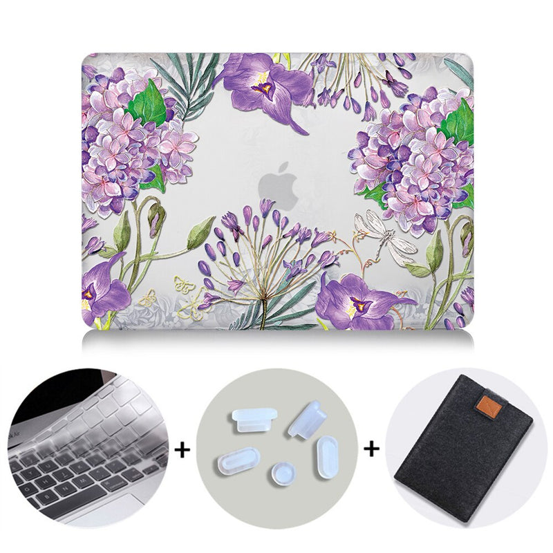 Flower Crystal Case For Macbook Air Pro Retina 11 12 13 15 16 Touch Bar Cover for mac book air 13.3 inch a1932 Laptop Sleeve