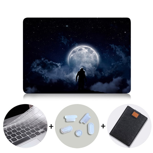 Laptop Case For Macbook Air Pro Retina 11 12 13 15 16 inch With Touch Bar funda Hard Cover A1989 A1932 A2141 Laptop Sleeve