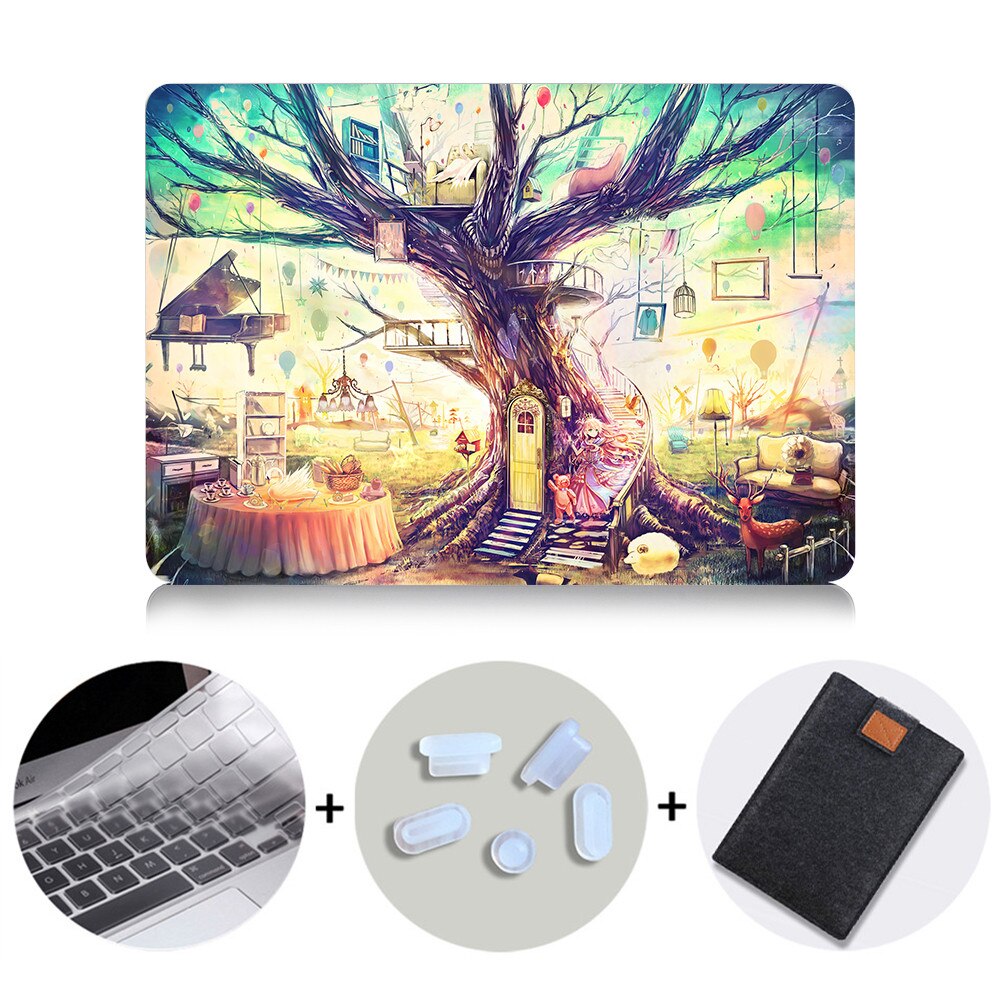 Cute Laptop Case For Macbook Air Pro Retina 11 12 13 15 inch With Touch Bar Cartoon Anime Cover 13.3'' Laptop Sleeve Bag