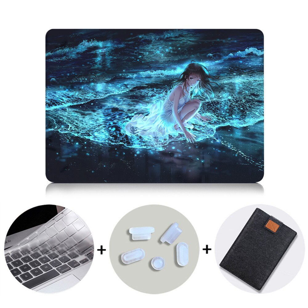 Cute Laptop Case For Macbook Air Pro Retina 11 12 13 15 inch With Touch Bar Cartoon Anime Cover 13.3'' Laptop Sleeve Bag