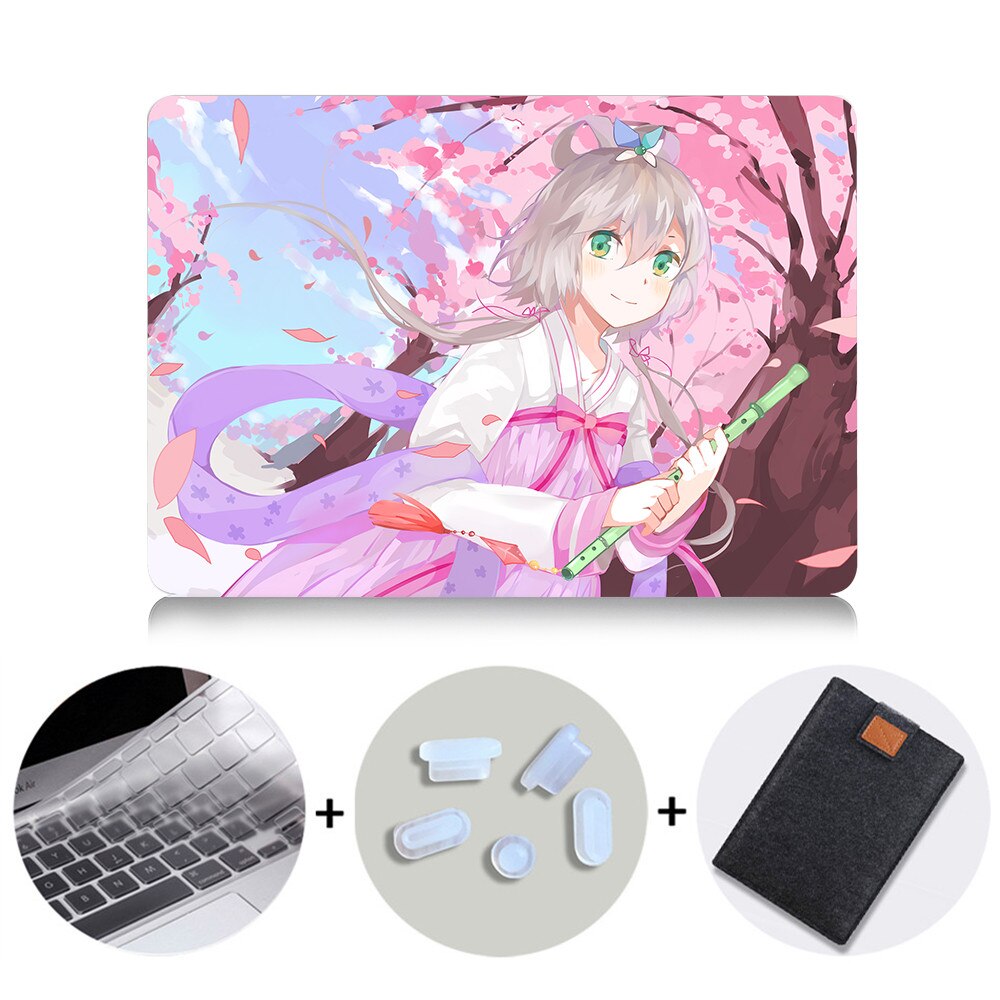 Cute Laptop Case For Macbook Air Pro Retina 11 12 13 15 inch With Touch Bar Cartoon Anime Cover 13.3'' Laptop Sleeve Bag