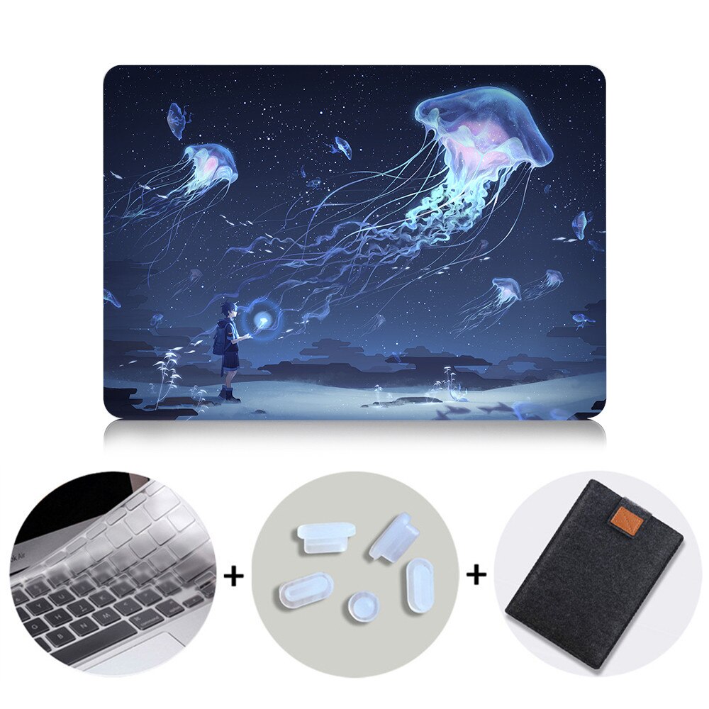 Cute Laptop Case For Macbook Air Pro Retina 11 12 13 15 inch With Touch Bar Cartoon Anime Cover 13.3'' Laptop Sleeve Bag