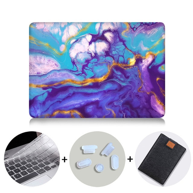 Laptop Case For Macbook Air 13 Marble Cover for Mac book Air Pro Retina 11 12 13 15 inch Touch Bar 2019 Laptop Bag Sleeve