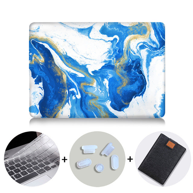 Laptop Case For Macbook Air 13 Marble Cover for Mac book Air Pro Retina 11 12 13 15 inch Touch Bar 2019 Laptop Bag Sleeve