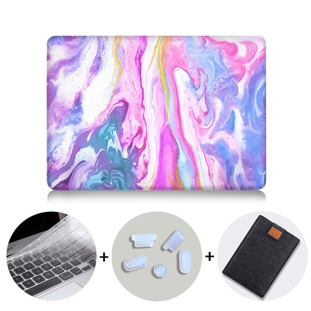 Laptop Case For Macbook Air 13 Marble Cover for Mac book Air Pro Retina 11 12 13 15 inch Touch Bar 2019 Laptop Bag Sleeve