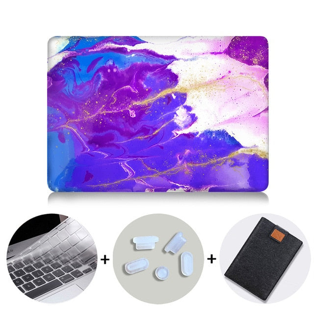 Laptop Case For Macbook Air 13 Marble Cover for Mac book Air Pro Retina 11 12 13 15 inch Touch Bar 2019 Laptop Bag Sleeve