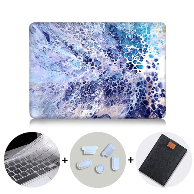 Laptop Case For Macbook Air 13 Marble Cover for Mac book Air Pro Retina 11 12 13 15 inch Touch Bar 2019 Laptop Bag Sleeve