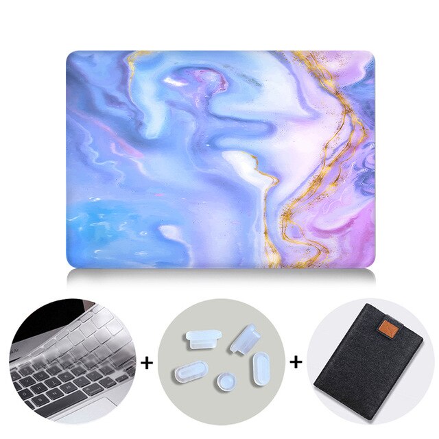 Laptop Case For Macbook Air 13 Marble Cover for Mac book Air Pro Retina 11 12 13 15 inch Touch Bar 2019 Laptop Bag Sleeve