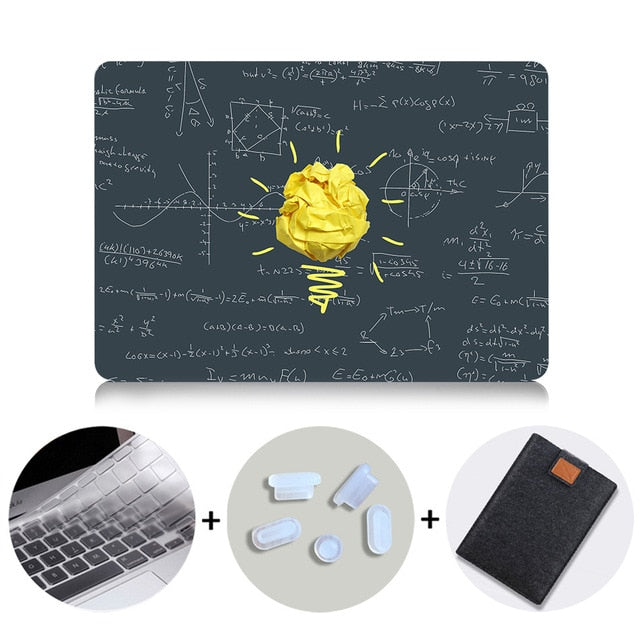 Light Bulb Design Case For Macbook Air Pro Retina 11 12 13 15 With Touch Bar Laptop Sleeve for macbook 13.3 15.4 inch Cover