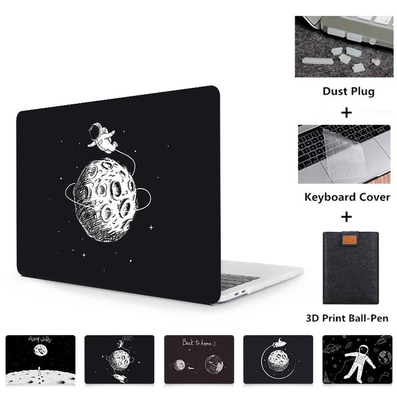 Astronaut Case For Macbook Air Pro Retina 11 12 13 15 16 inch With Touch Bar Laptop Sleeve 2019 Hard Cover + Keyboard Cover