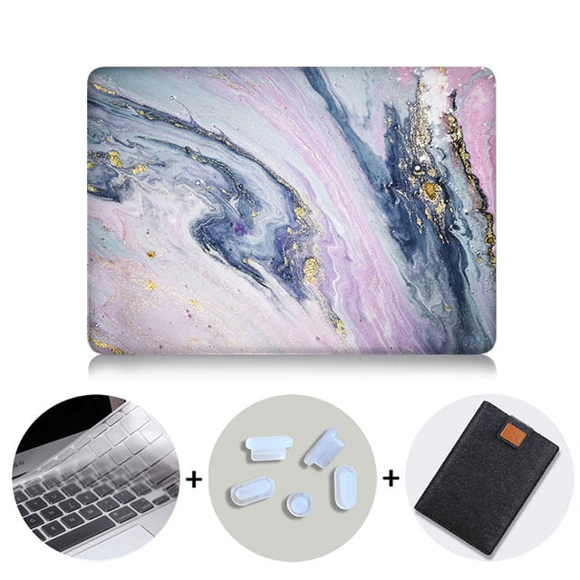Marble Hard Case For Macbook Air Pro Retina 11 12 13 15 With Touch Bar Cover for mac book 13.3 15.4 inch Laptop Bag Sleeve