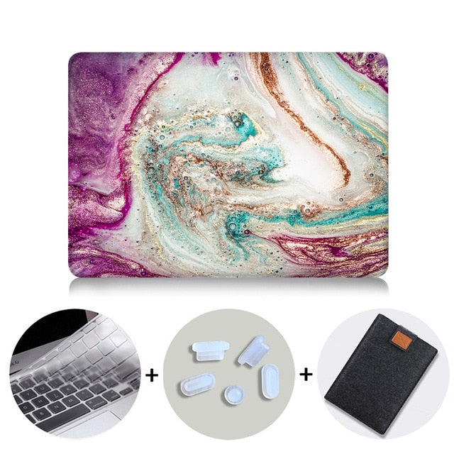 Marble Hard Case For Macbook Air Pro Retina 11 12 13 15 With Touch Bar Cover for mac book 13.3 15.4 inch Laptop Bag Sleeve