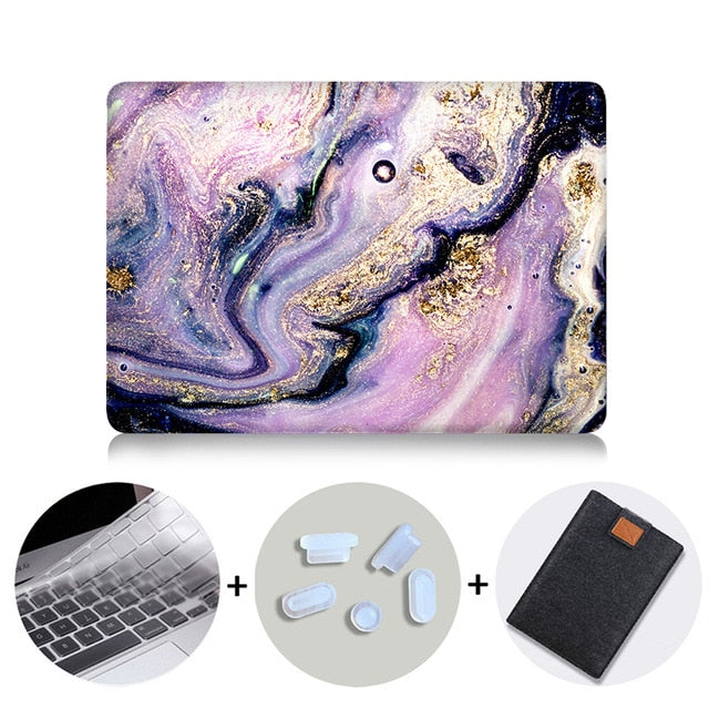 Marble Hard Case For Macbook Air Pro Retina 11 12 13 15 With Touch Bar Cover for mac book 13.3 15.4 inch Laptop Bag Sleeve